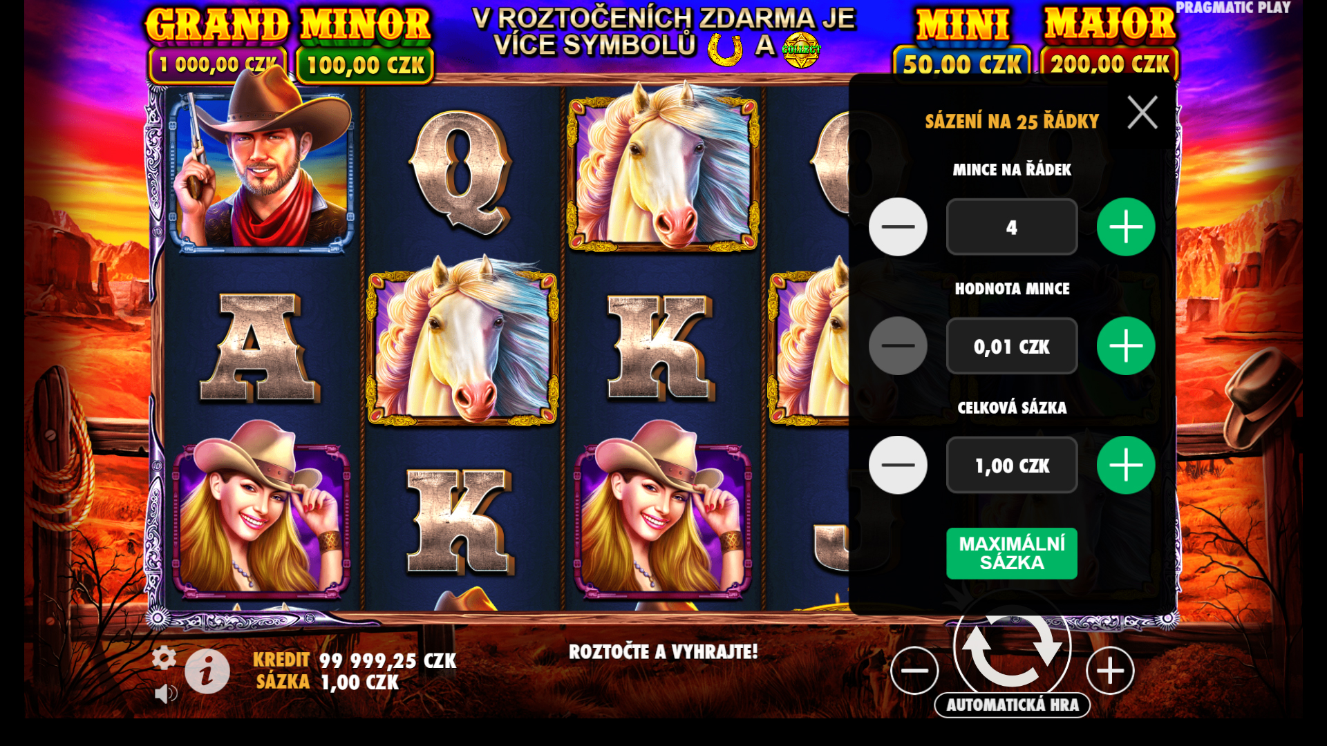 Slot Mustang Gold v online kasinu Mostbet