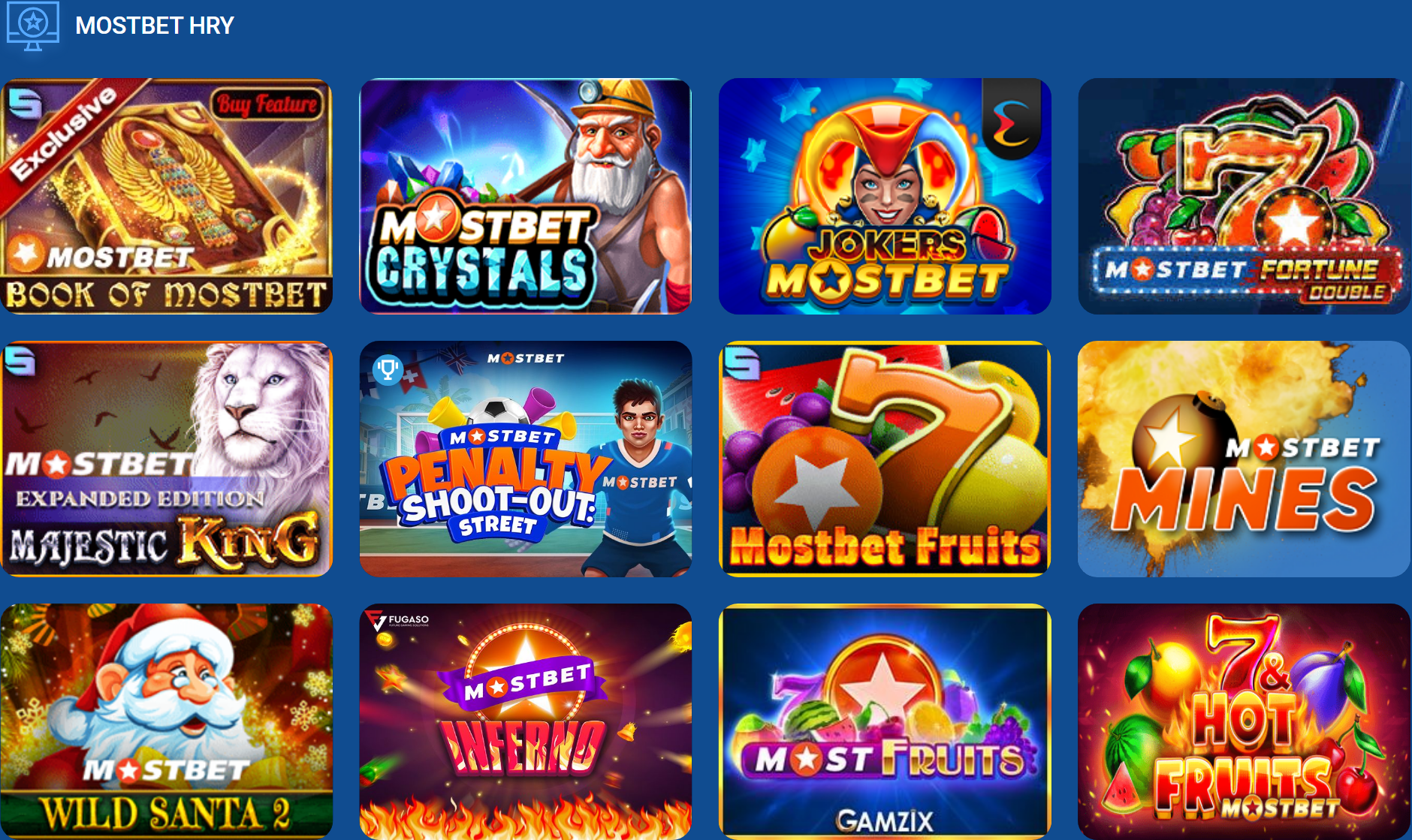 MOSTBET hry Mostbet Casino