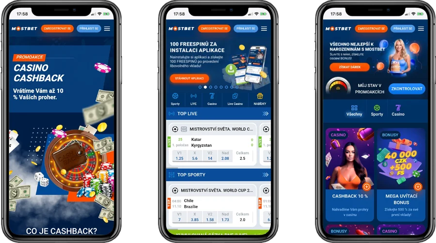 Mobilní aplikace Mostbet App